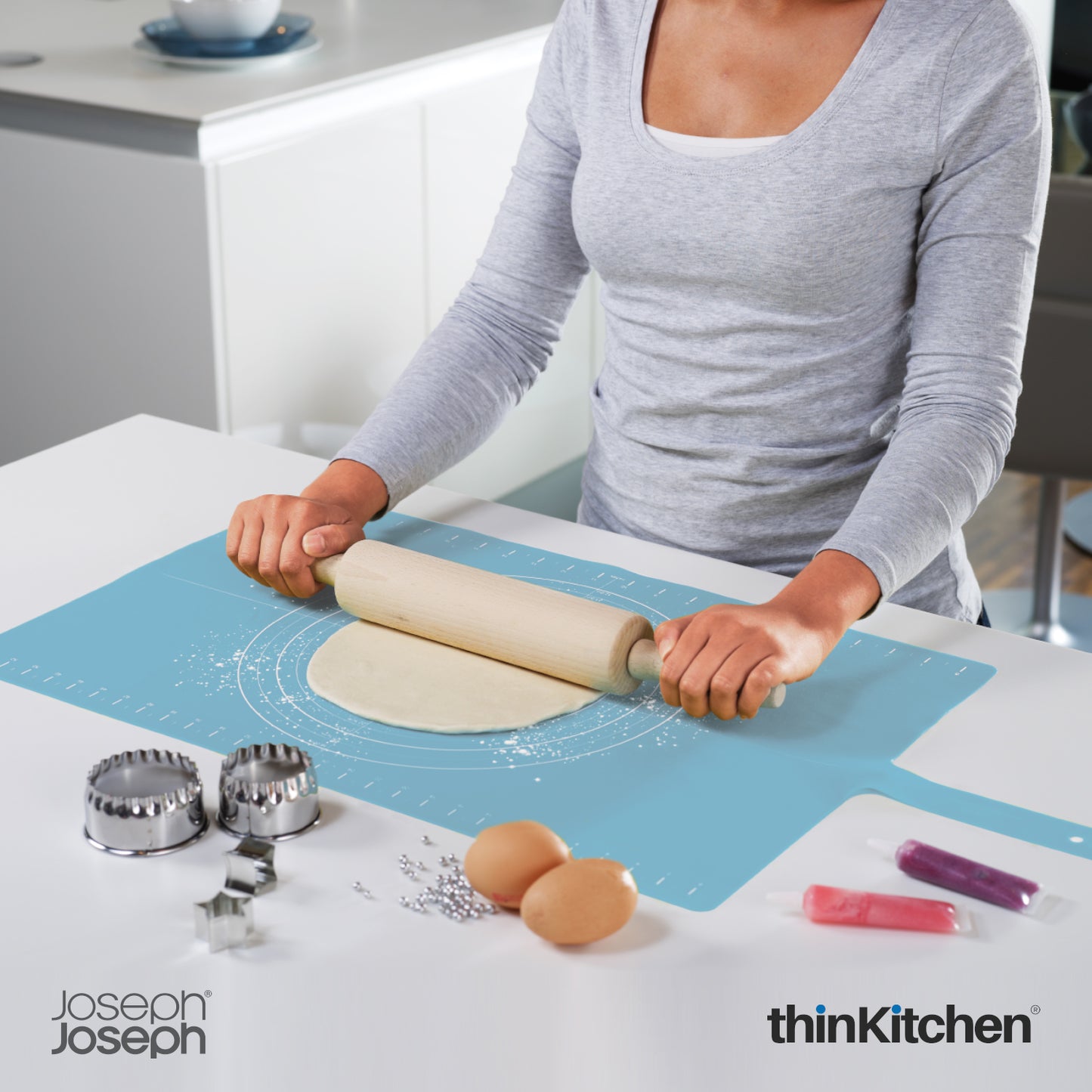 Joseph Joseph Rollup Baking Mat Blue
