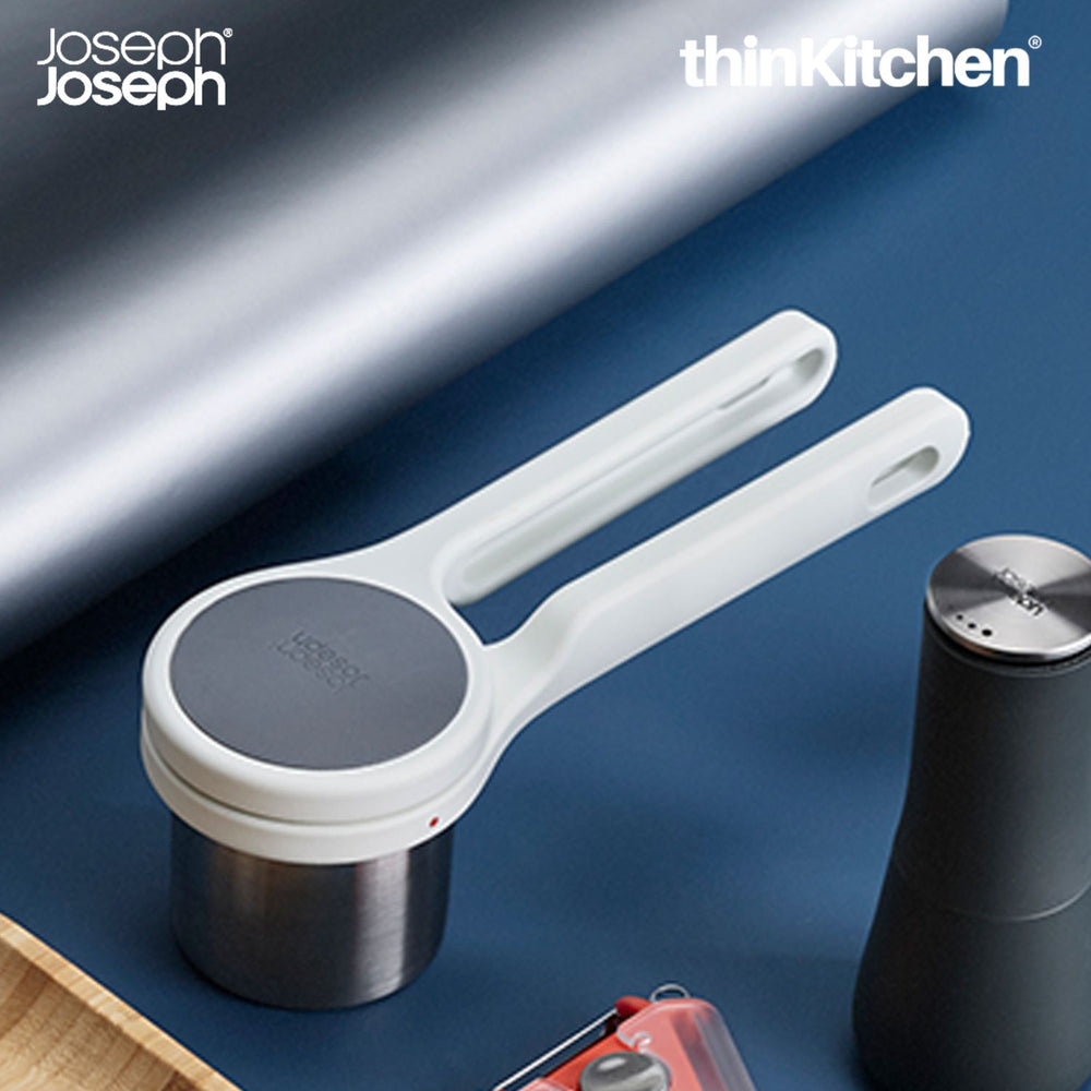 Joseph Joseph Premium Helixâ Stainless Steel Potato Masher & Ricer, Manual Kitchen Tool for Aloo, Pav Bhaji, Dal & Vegetables