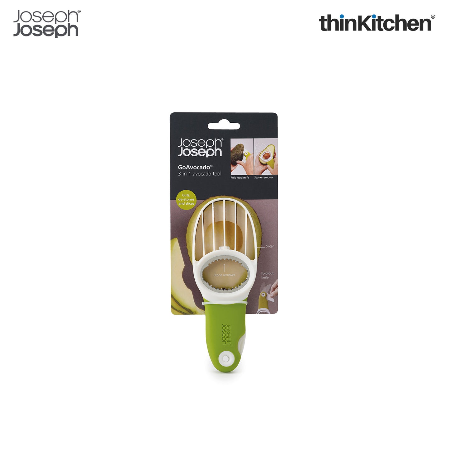 Joseph Joseph 20112 GoAvocado 3-in-1 Avocado Slicer