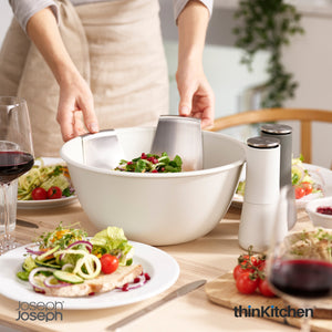 Joseph Joseph Uno Salad Bowl & Server Set, Cream