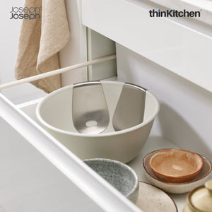 Joseph Joseph Uno Salad Bowl & Server Set, Cream