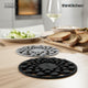 Joseph Joseph Spot-On Set of 2 Round Trivets - Grey