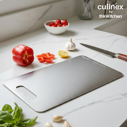 Premium Stainless Steel Chopping Board 1.5 mm Thick – 9 x 13 Inch | Food-Grade Metal Kitchen Cutting Board
