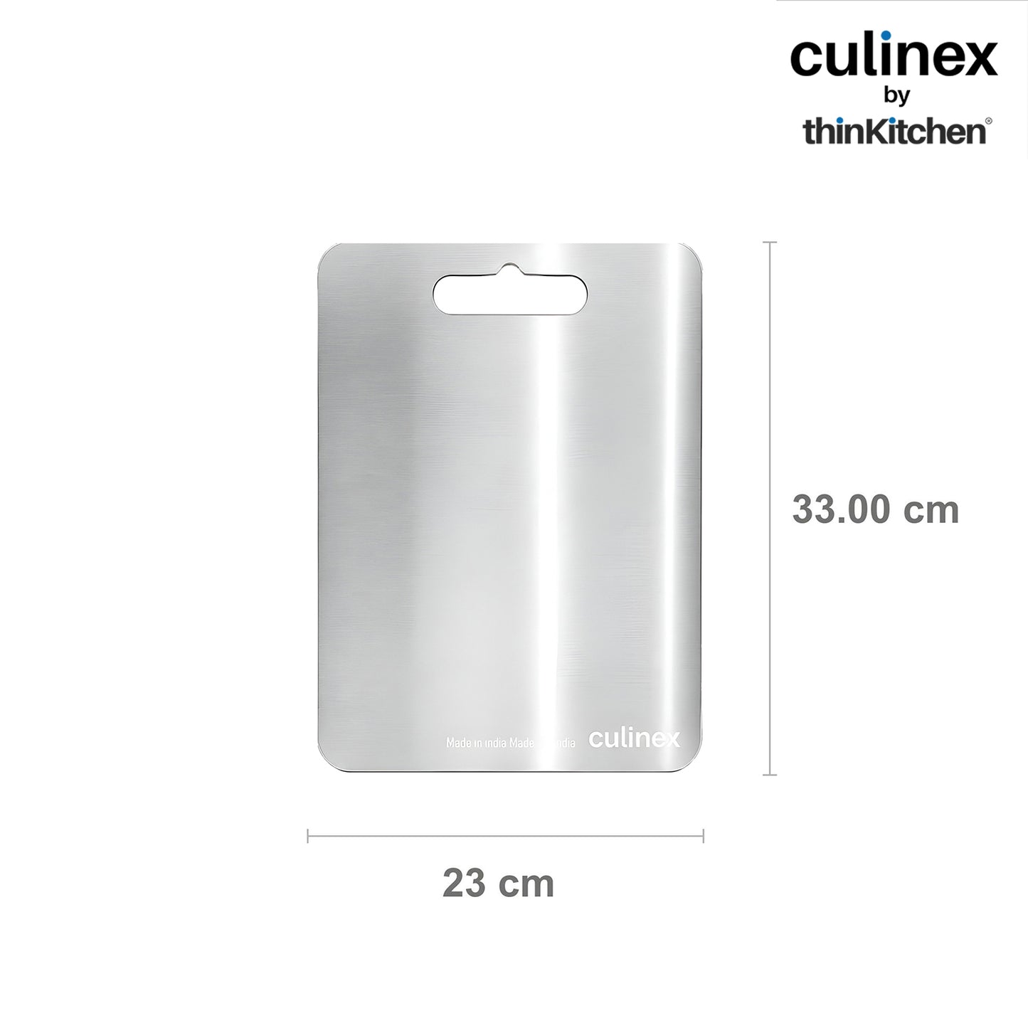Premium Stainless Steel Chopping Board 1.5 mm Thick – 9 x 13 Inch | Food-Grade Metal Kitchen Cutting Board