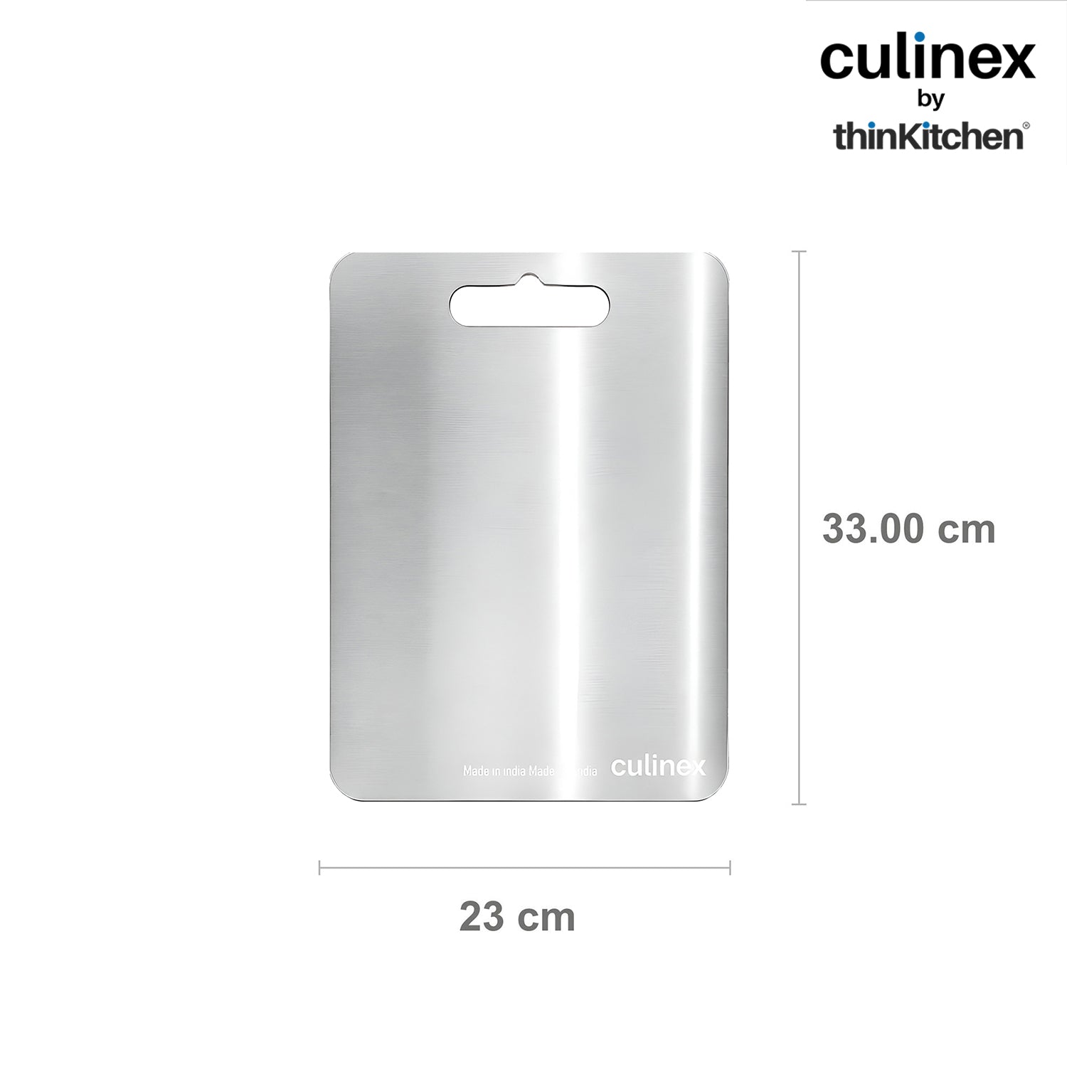 Premium Stainless Steel Chopping Board 1.5 mm Thick – 9 x 13 Inch | Food-Grade Metal Kitchen Cutting Board - 3