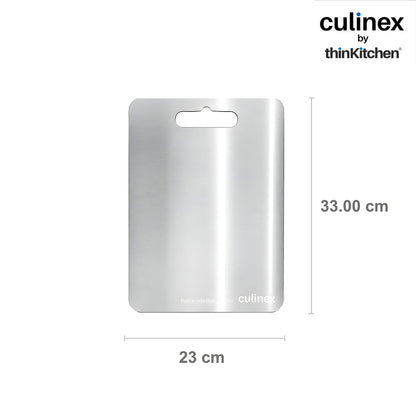 Premium Stainless Steel Chopping Board 1.5 mm Thick – 9 x 13 Inch | Food-Grade Metal Kitchen Cutting Board