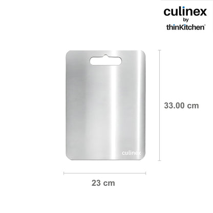 Premium Stainless Steel Chopping Board 1.5 mm Thick – 9 x 13 Inch | Food-Grade Metal Kitchen Cutting Board