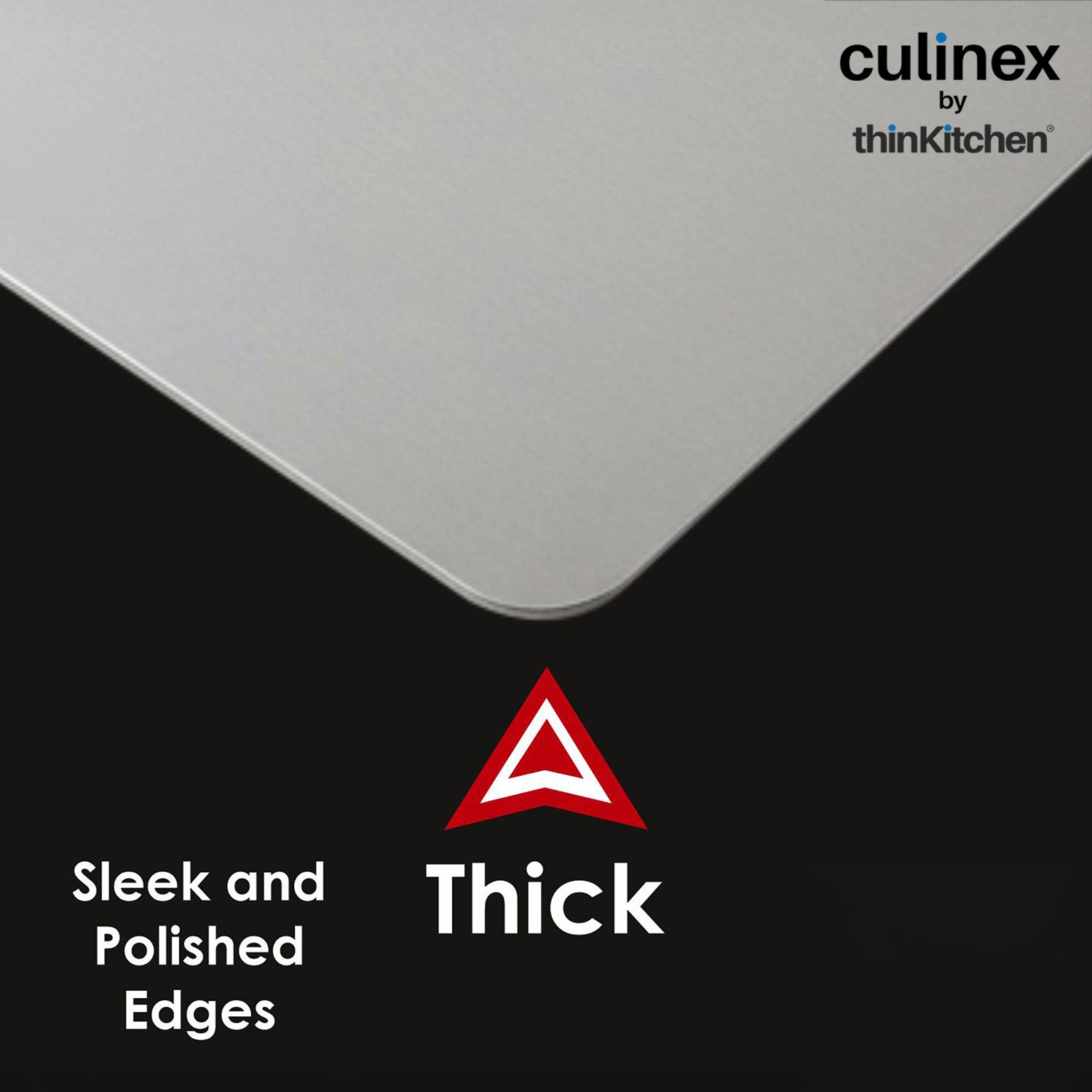 Premium Stainless Steel Chopping Board 1.5 mm Thick – 12 x 14 Inches | Food-Grade Metal Kitchen Cutting Board - 4