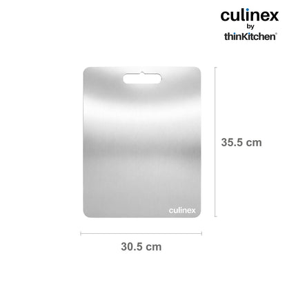 Premium Stainless Steel Chopping Board 1.5 mm Thick – 12 x 14 Inches | Food-Grade Metal Kitchen Cutting Board