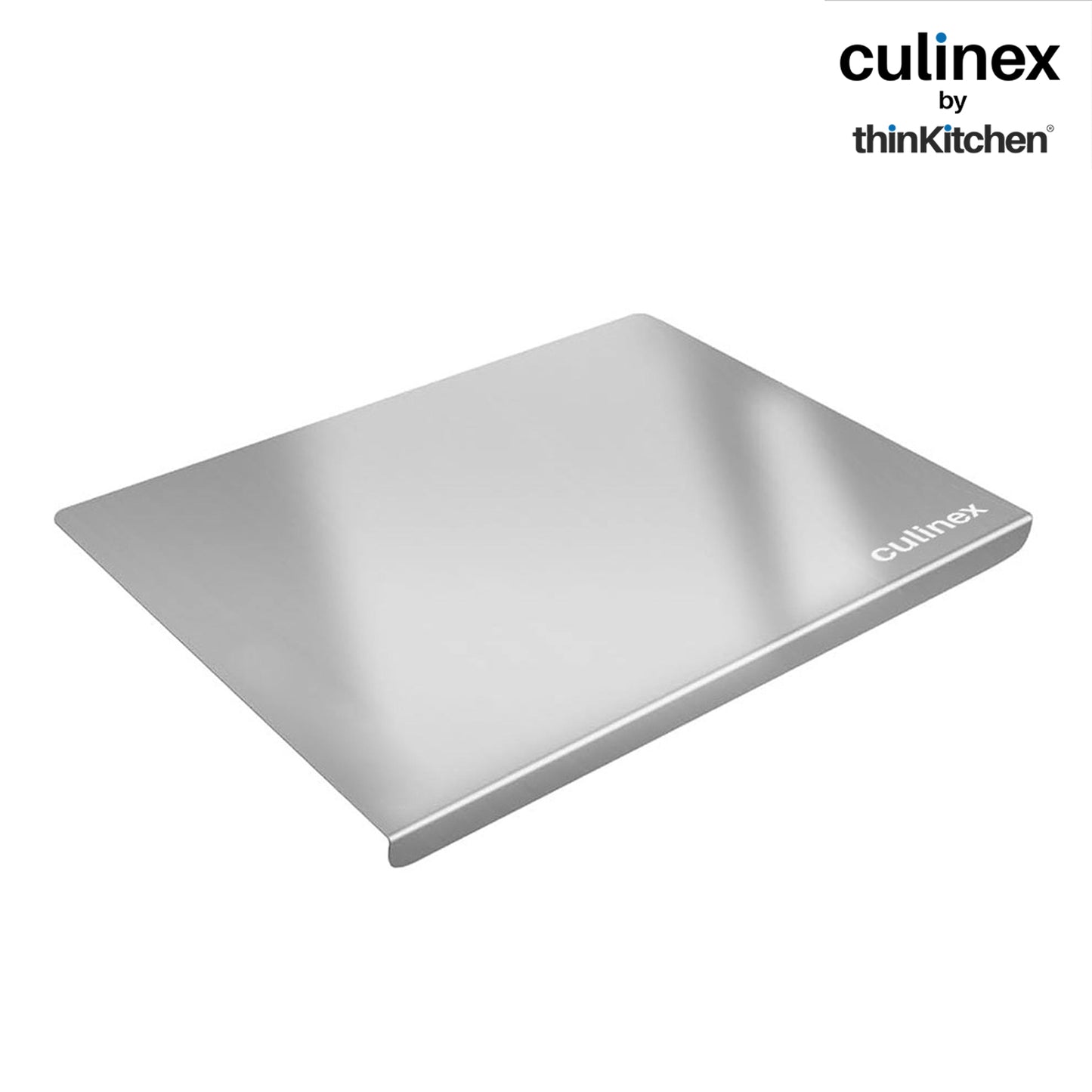 Premium Stainless Steel Counter Top Chopping Board 1.5 mm Thick – 12 x 16 Inches |  Heavy Duty Food-Grade Metal Kitchen Cutting Board