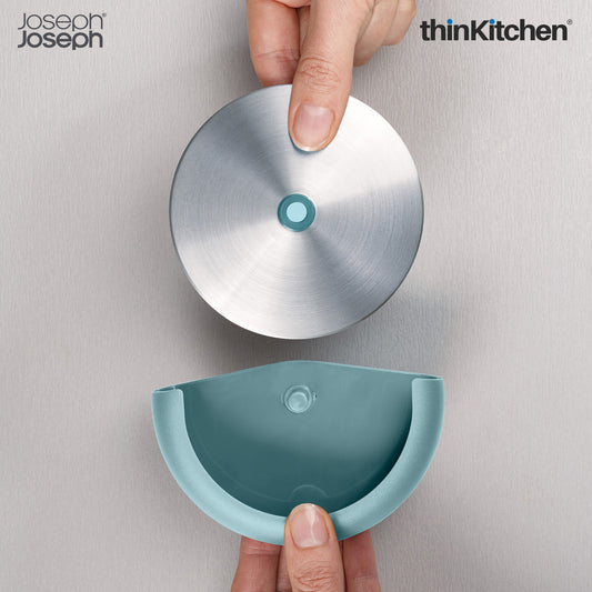 Joseph Joseph Premium Rotating Pizza Cutter with Dishwasher Safe Design, Dark Opal