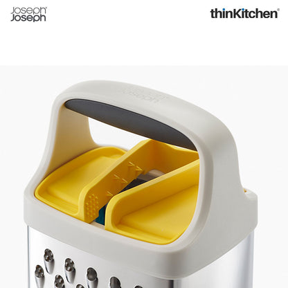 Joseph Joseph Multi-Grip Stainless Steel Box Grater, 17cm
