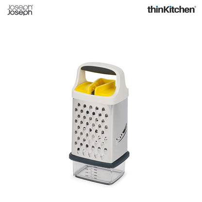 Joseph Joseph Multi-Grip Stainless Steel Box Grater, 17cm