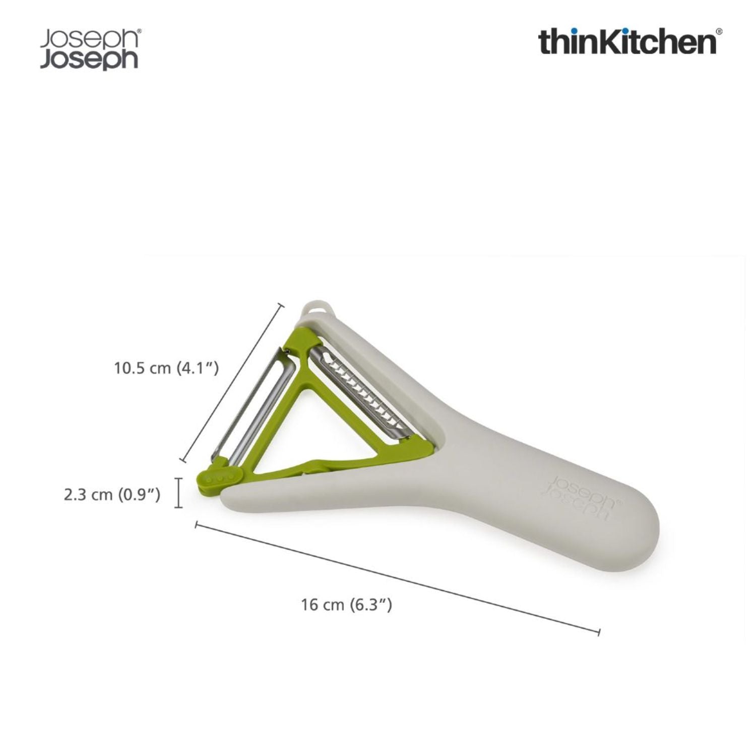 Joseph Joseph White & Green Stainless Steel Blade Switch 2-In-1 Peeler - 11