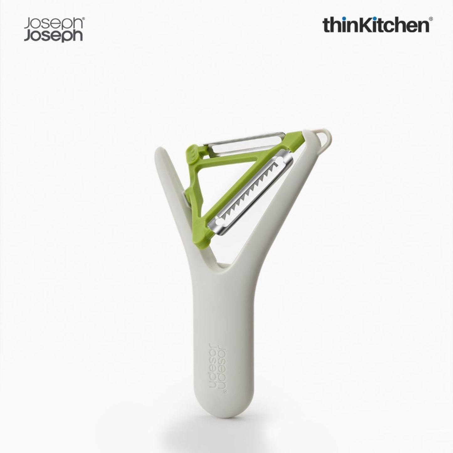 Joseph Joseph White & Green Stainless Steel Blade Switch 2-In-1 Peeler