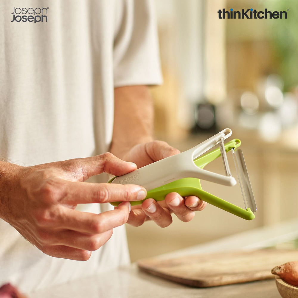 Joseph Joseph Set Of 2 Stainless Steel Peelers for Vegetable & Fruits | Dishwasher Safe