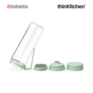 Brabantia Make & Take Water Bottle with Strainer, 500 ml, Jade Green