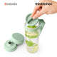 Brabantia Make & Take Water Bottle with Strainer, 500 ml, Jade Green