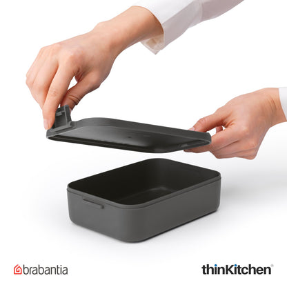 Brabantia Make Take Medium Lunch Box Dark Grey