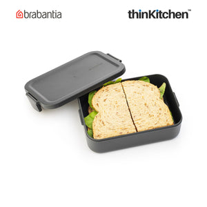 Brabantia Make & Take Medium Lunch Box, Dark Grey