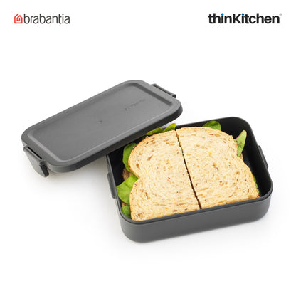 Brabantia Make Take Medium Lunch Box Dark Grey