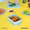 Brabantia 1.1 Litre Medium Make & Take Bento Lunch Box, Jade Green