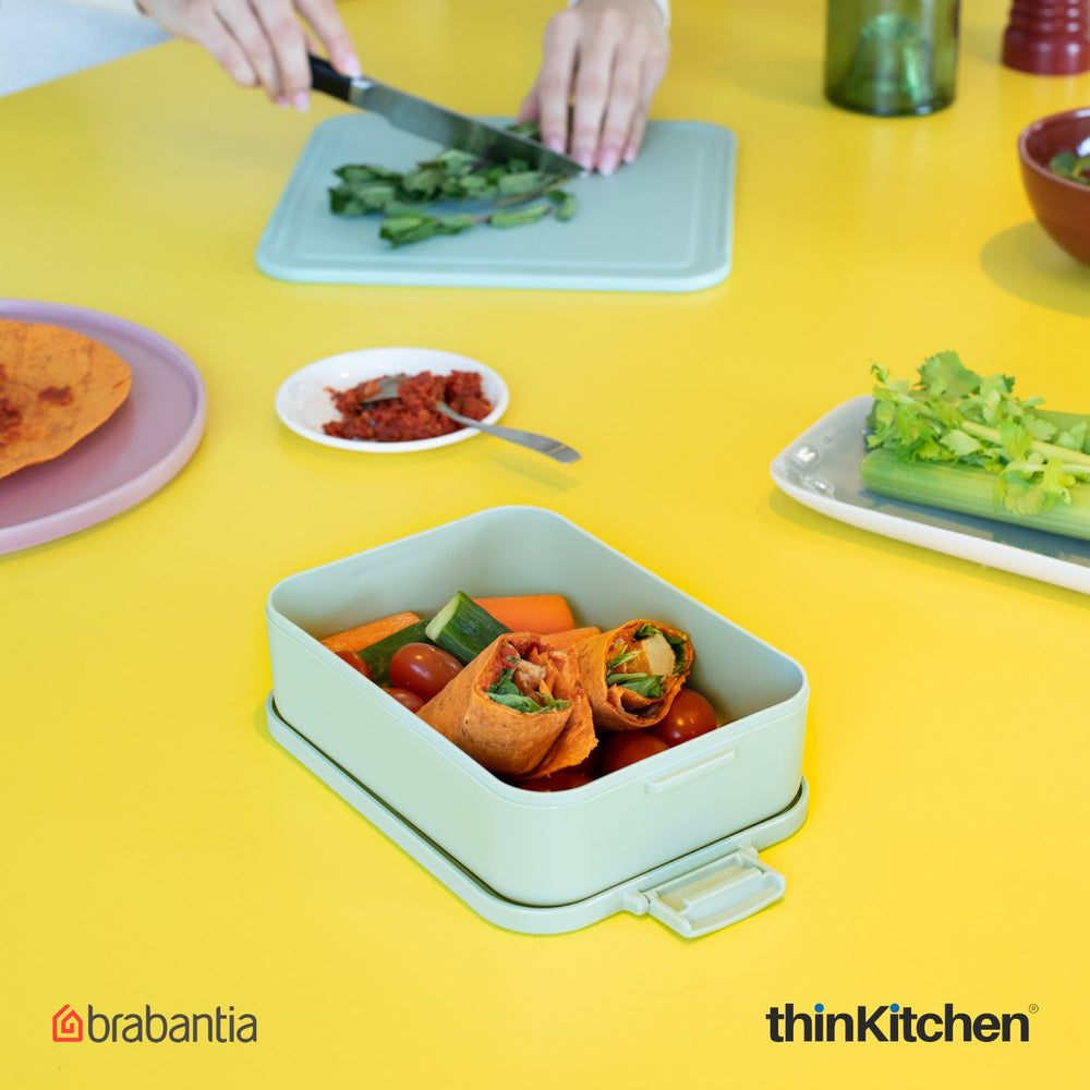 Brabantia 1.1 Litre Medium Make & Take Bento Lunch Box, Jade Green