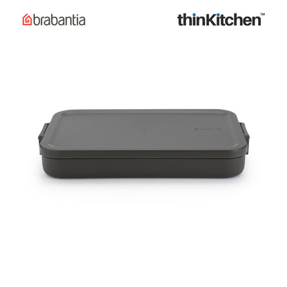 Brabantia Make Take Flat Lunch Box Dark Grey