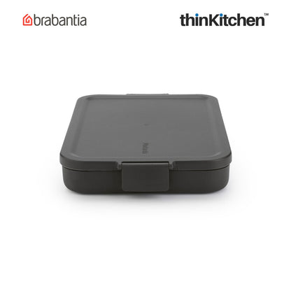 Brabantia Make Take Flat Lunch Box Dark Grey