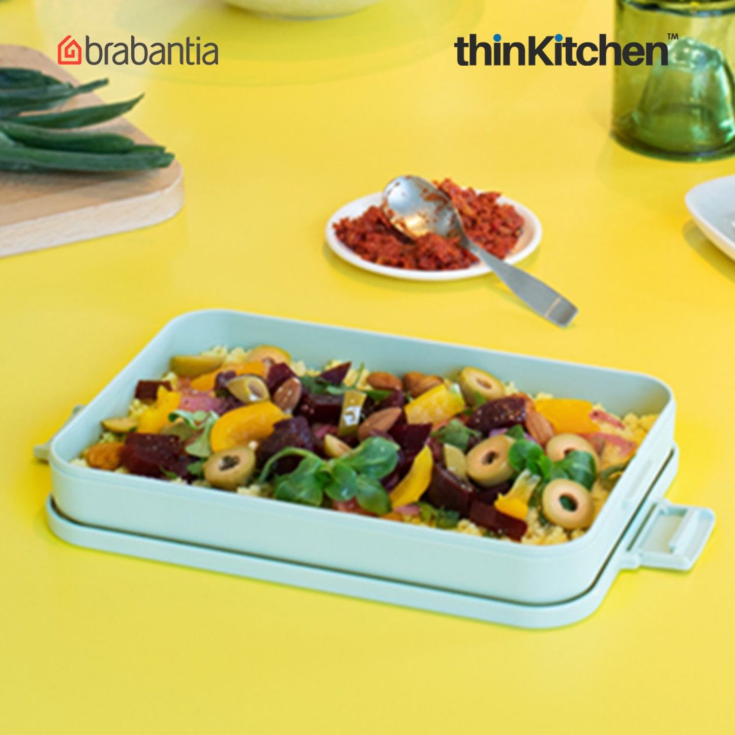 Brabantia Make Take Flat Lunch Box Jade Green