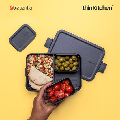 Brabantia Make Take Lunch Box Bento Large Dark Grey