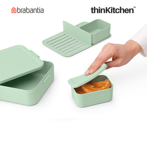 Brabantia Make & Take Lunch Box Bento, Large, Jade Green