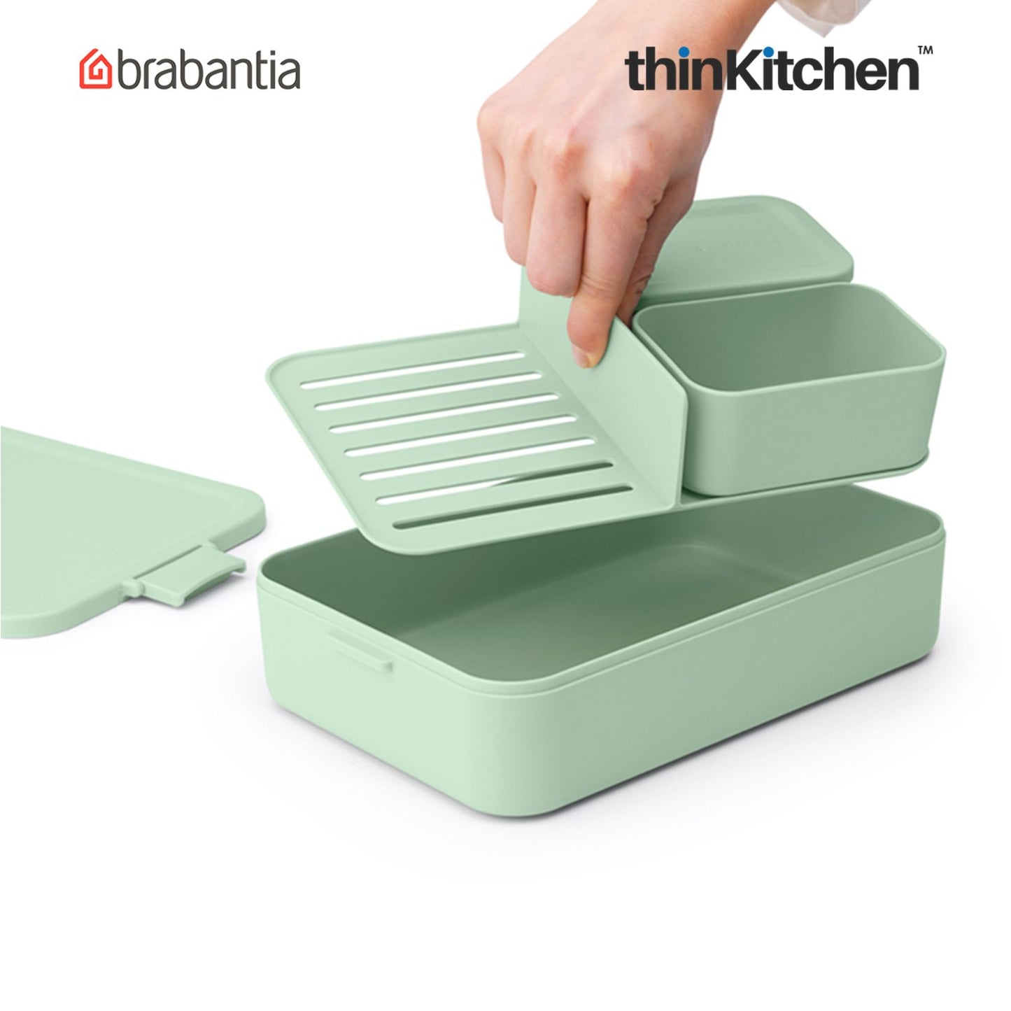 Brabantia Make Take Lunch Box Bento Large Jade Green