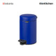 Brabantia NewIcon Pedal Bin, 3 litre, Powerful Blue
