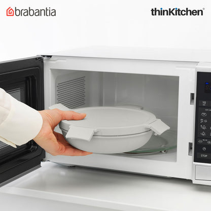 Brabantia Light Grey Make & Take Lunch Bowl, 1L, Plastic