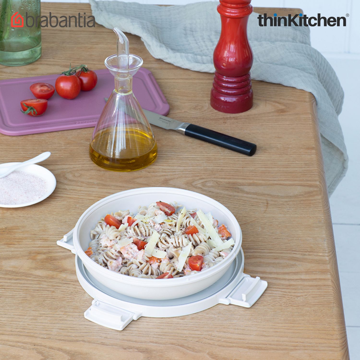 Brabantia Light Grey Make & Take Lunch Bowl, 1L, Plastic - 6
