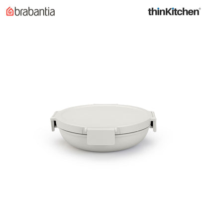 Brabantia Light Grey Make & Take Lunch Bowl, 1L, Plastic