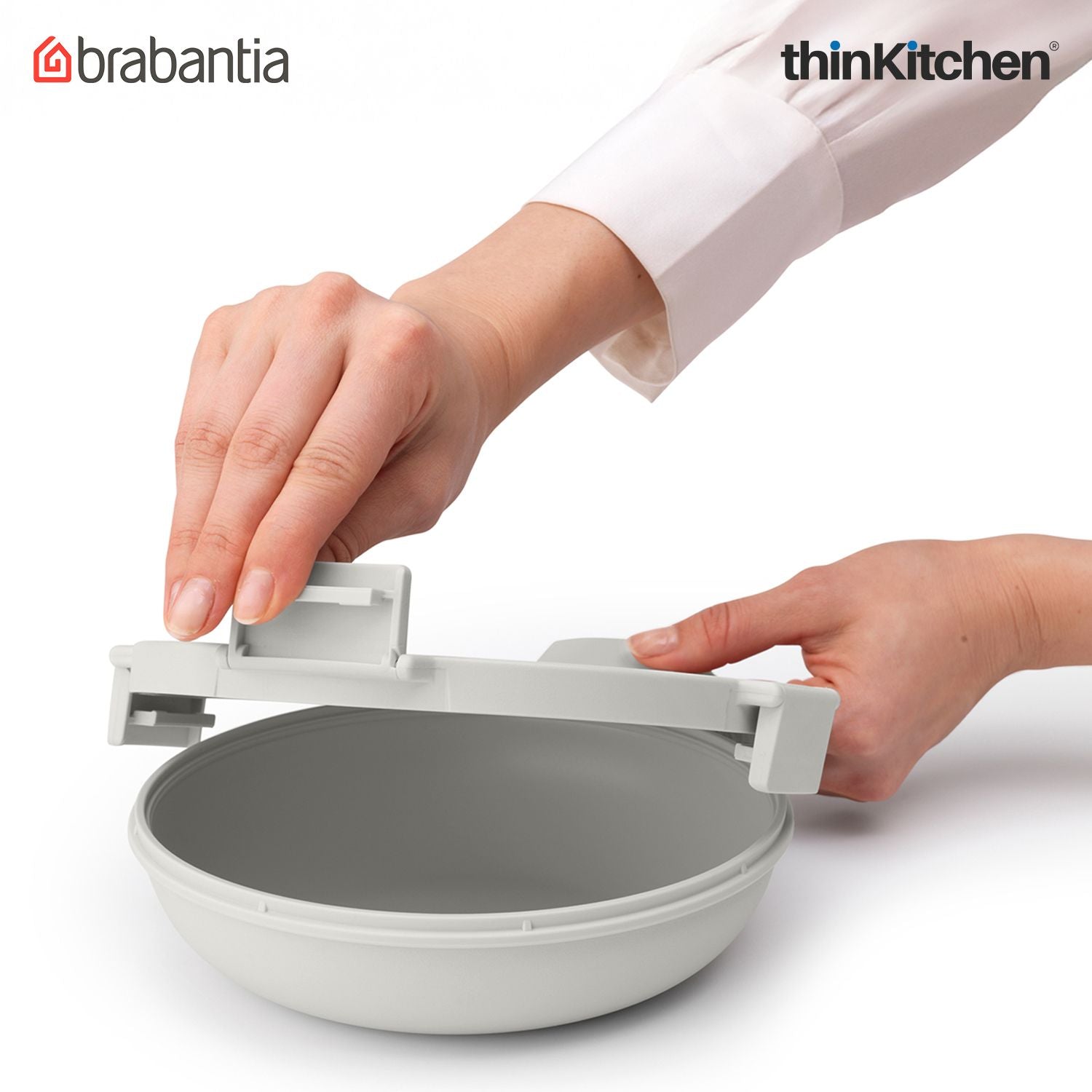 Brabantia Light Grey Make & Take Lunch Bowl, 1L, Plastic - 2