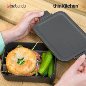 Brabantia Make & Take Breakfast and Lunch Set, 3 pc, Dark Grey