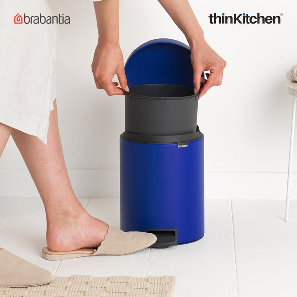 Buy Brabantia Newicon Pedal Bin Litre Powerful Blue Online at