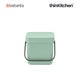 Brabantia Sort & Go Waste Bin, 3 litre, Jade Green