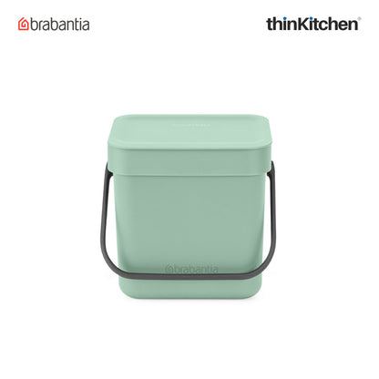 Brabantia Sort Go Waste Bin 3 Litre Jade Green