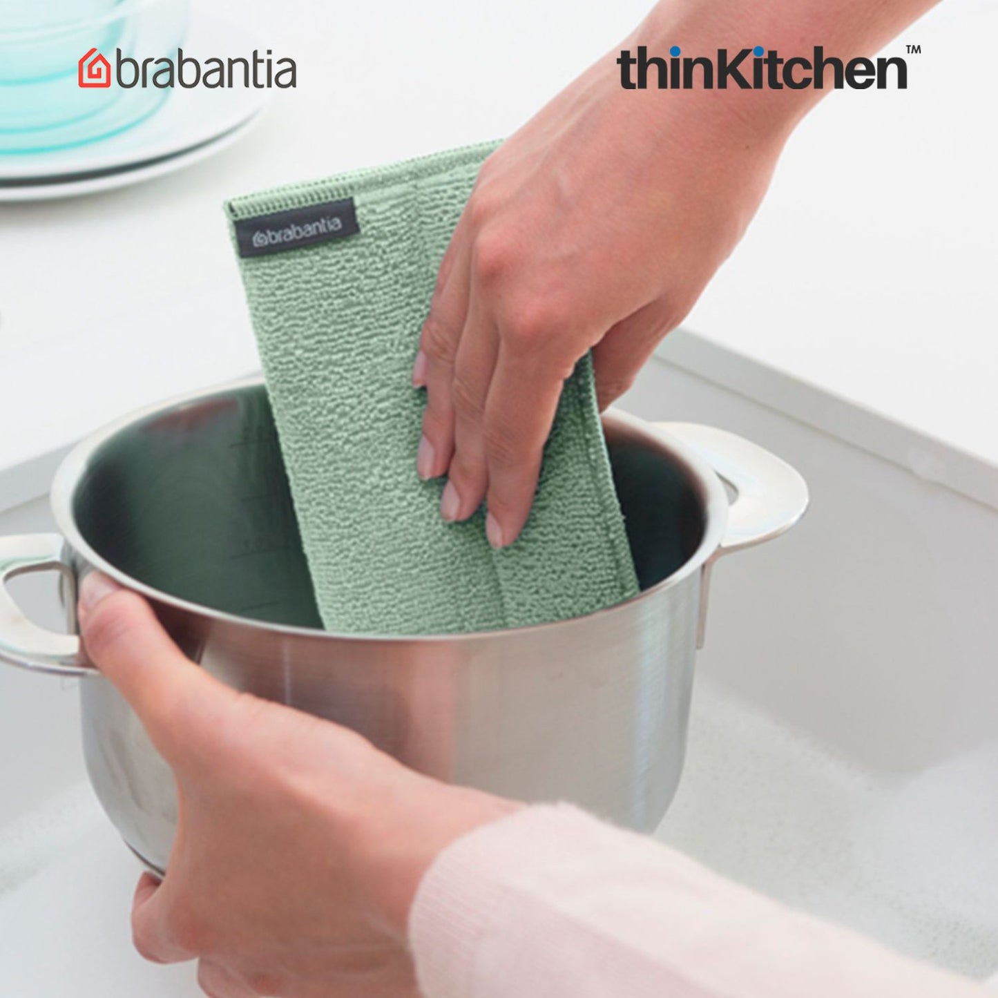Brabantia Microfibre Cleaning Pads Set Of 3