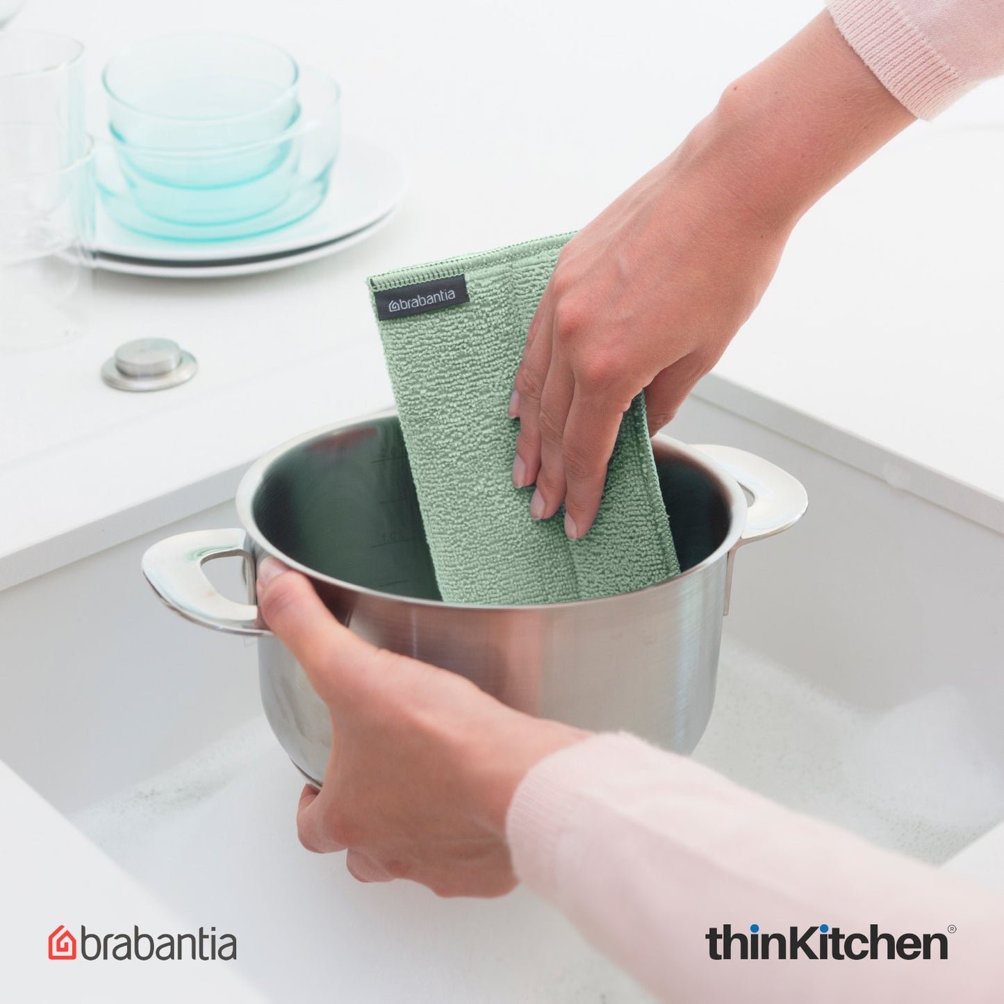 Brabantia Microfibre Cleaning Pads Set Of 3