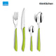 Amefa Eclat Metallic Stainless Steel Cutlery Set, 24-pc - Olive Green