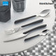 Amefa Eclat Stainless Steel Cutlery Black Gift Box Set, 24-Pieces