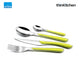 Amefa Eclat  Stainless Steel Cutlery Set, 24-pc - Green