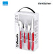 Amefa Eclat Stainless Steel Cutlery Set, 24-pc - Red