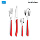 Amefa Eclat Stainless Steel Cutlery Set, 24-pc - Red
