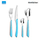 Amefa Eclat Stainless Steel Cutlery Turquoise Blue Gift Box Set, 24- Pieces
